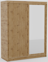 ADRK - Garderobna omara z drsnimi vrati Delia 160 cm - artisan