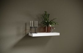 Stenska polica Andrea 60 mat - bela