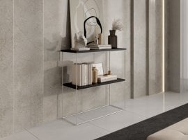 Miza za ličenje Toni - bela/črna