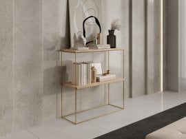 Miza za ličenje Toni - zlata/artisan