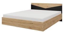 Krevet Atson 140x200 cm - crna/hrast