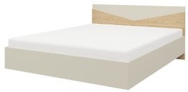 Krevet Atson 160x200 cm - sivo-bež/hrast