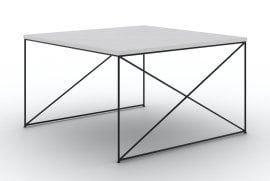 Klubska miza Nelia - črna/beton