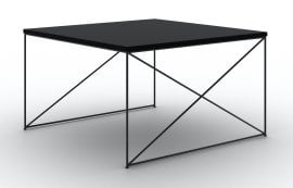 Klubska miza Nelia - črna/črna