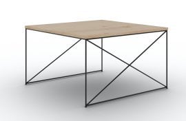 Klubska miza Nelia - črna/artisan