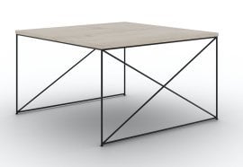 Klubska miza Nelia - črna/sonoma