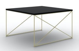 Klubska miza Nelia - zlata/črna