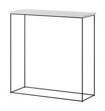 Konzolna miza Milan - črna/bela mat
