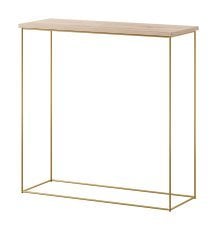Konzolna miza Milan - zlata/artisan