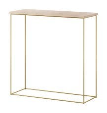 Konzolna miza Milan - zlata/sonoma