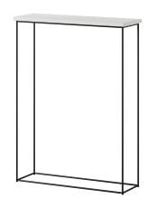 Konzolna miza Sili - črna/bela mat