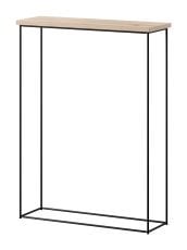 Konzolna miza Sili - črna/artisan