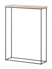 Konzolna miza Sili - črna/sonoma