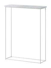 Konzolna miza Sili - bela/beton