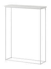 Konzolna miza Sili - bela/bela mat