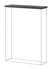 Konzolna miza Sili - bela/črna