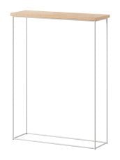 Konzolna miza Sili - bela/hrast lancelot