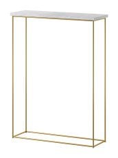 Konzolna miza Sili - zlata/beton