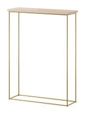 Konzolna miza Sili - zlata/sonoma