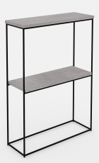 Konzolna miza Velo - črna/beton