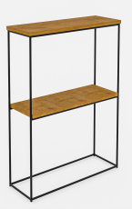 Konzolna miza Velo - črna/hrast lancelot