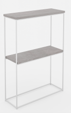 Konzolna miza Velo - bela/beton