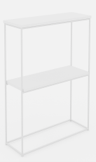 Konzolna miza Velo - bela/bela mat