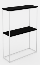 Konzolna miza Velo - bela/črna