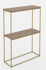 Konzolna miza Velo - zlata/sonoma