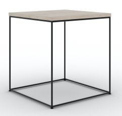 Klubska miza Adina - črna/sonoma