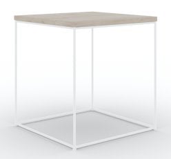 Klubska miza Adina - bela/sonoma