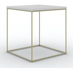 Klubska miza Adina - zlata/beton