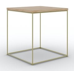 Klubska miza Adina - zlata/artisan