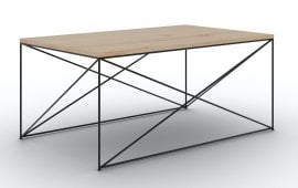 Klubska miza Dante - črna/artisan