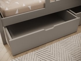 ADRK - Otroška postelja Galicja - 90x200 cm - siva