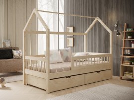 Otroška postelja Galicja - 70x140 cm - bor