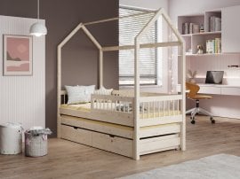 Otroška postelja Artes z dodatnim ležiščem - 90x200 cm - bor