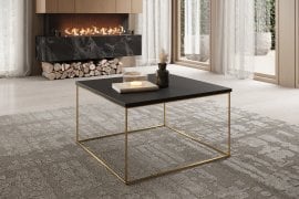 Klubska miza Roni - zlata/črna