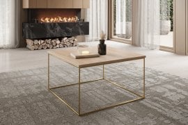 Klubska miza Roni - zlata/sonoma