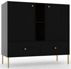 Komoda Tili 2D2S2P - črna