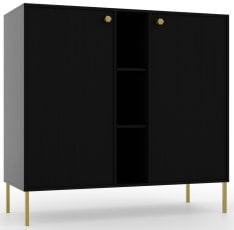 Komoda Tili 2D3P - črna