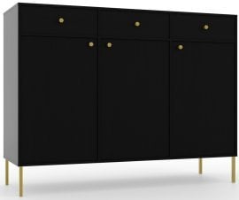 Komoda Tili 3D3S - črna