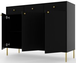 ADRK - Komoda Tili 3D3S - črna