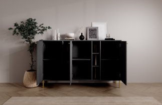 ADRK - Komoda Tili 3D6P - črna
