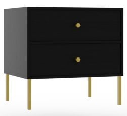 Nočna omarica Tili - črna