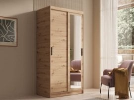 Garderobna omara Hailey - 100 cm - artisan hrast