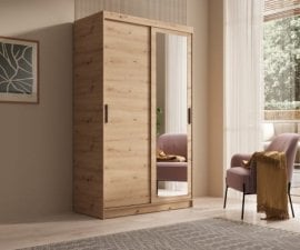 Garderobna omara Hailey - 120 cm - artisan hrast