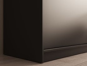 ADRK - Garderobna omara Hailey - 180 cm - črna
