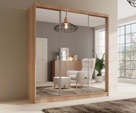 Garderobna omara Tola - 200 cm - sonoma hrast