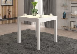 Klubska miza Olaf 1 - 80x80cm - bela